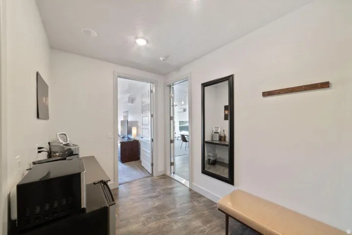 Hall with baseboards