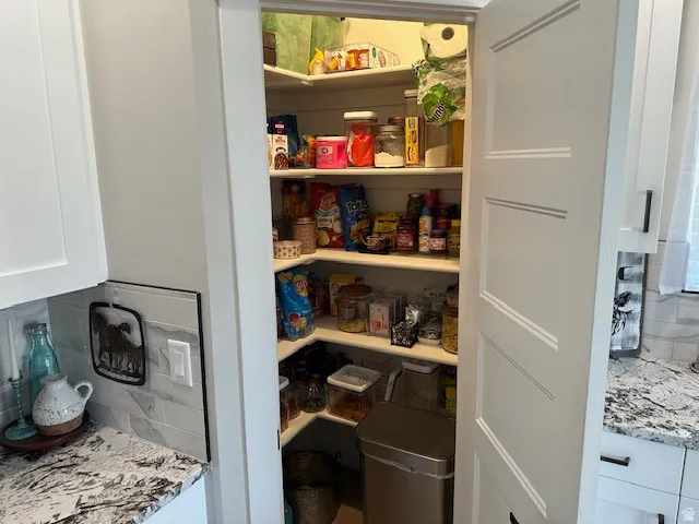 View of storage area