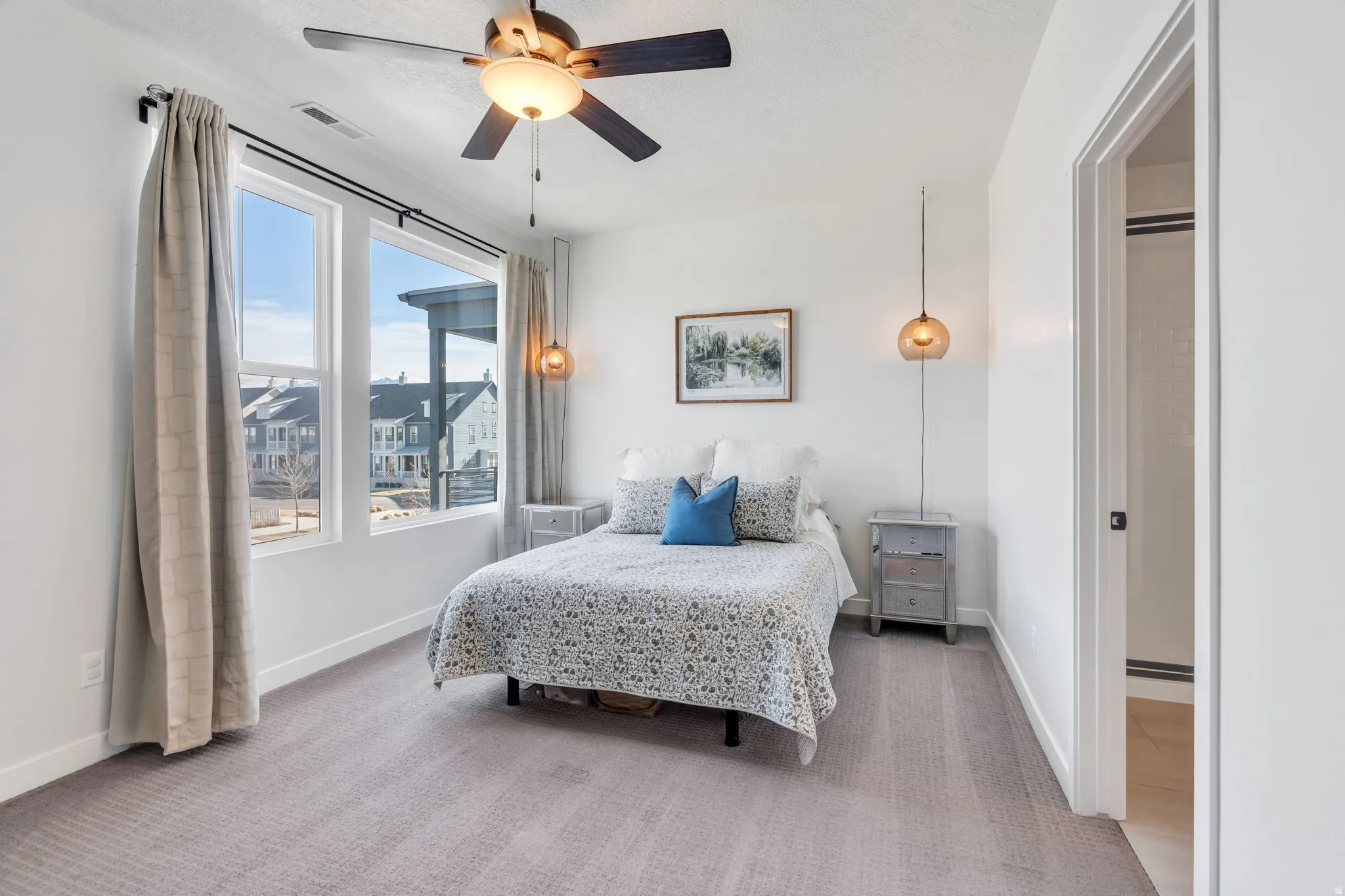 Stunning primary suite with great views!