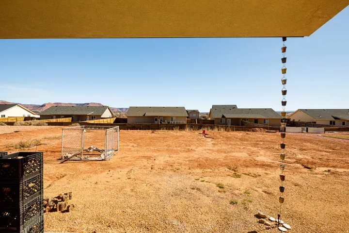 View of yard with a residential view