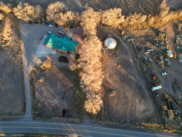 Aerial view of property's location