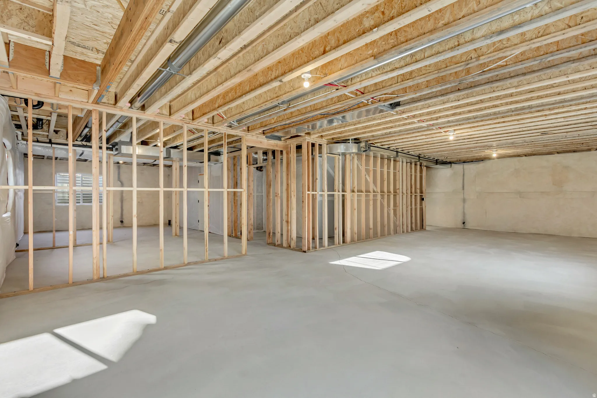 View of unfinished below grade area