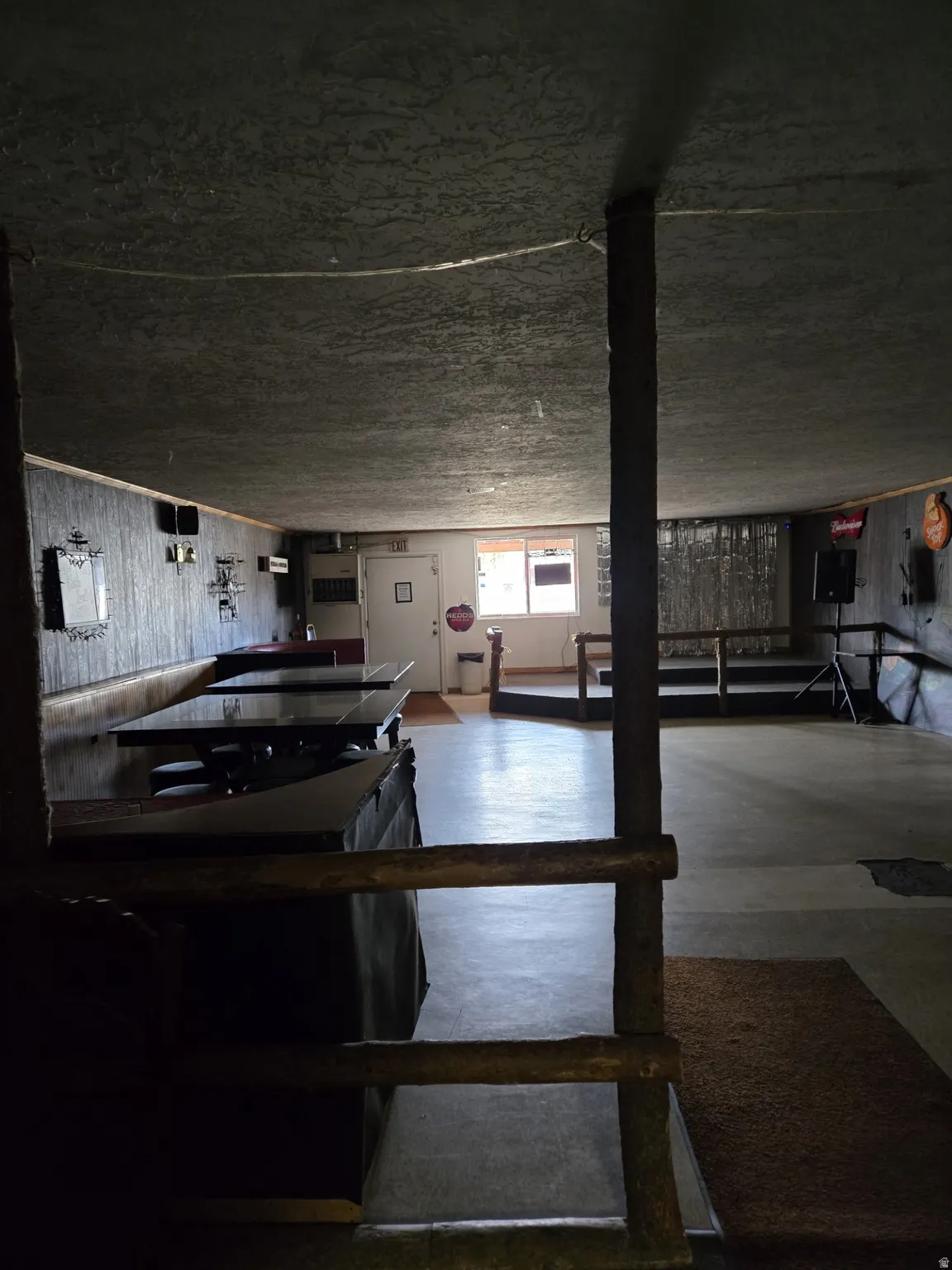 Misc room with wood walls