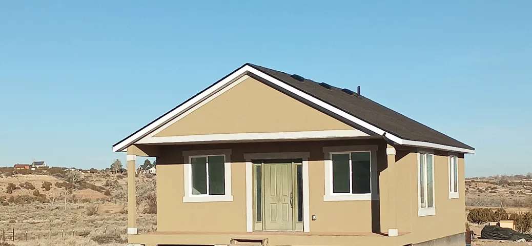 Rear view of house