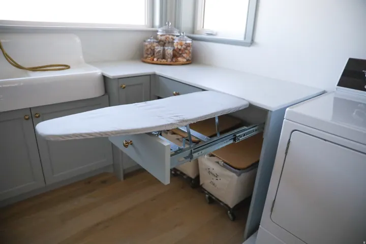 Laundry room pull outs