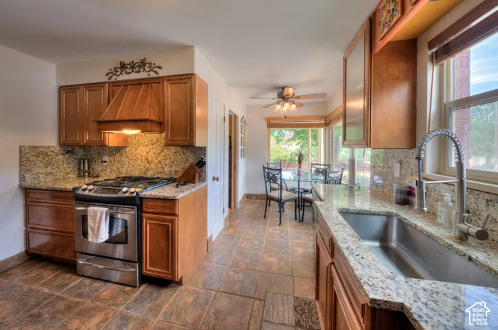 Bright, inviting kitchen.