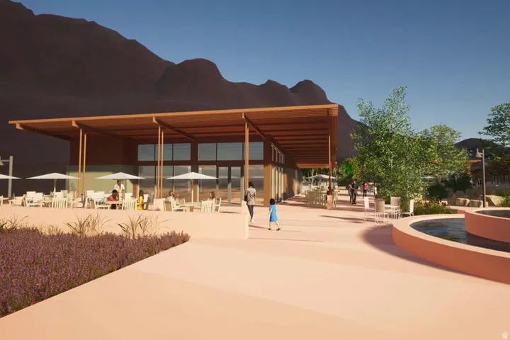 View of property's community featuring a patio