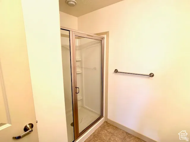 Full bath with a stall shower