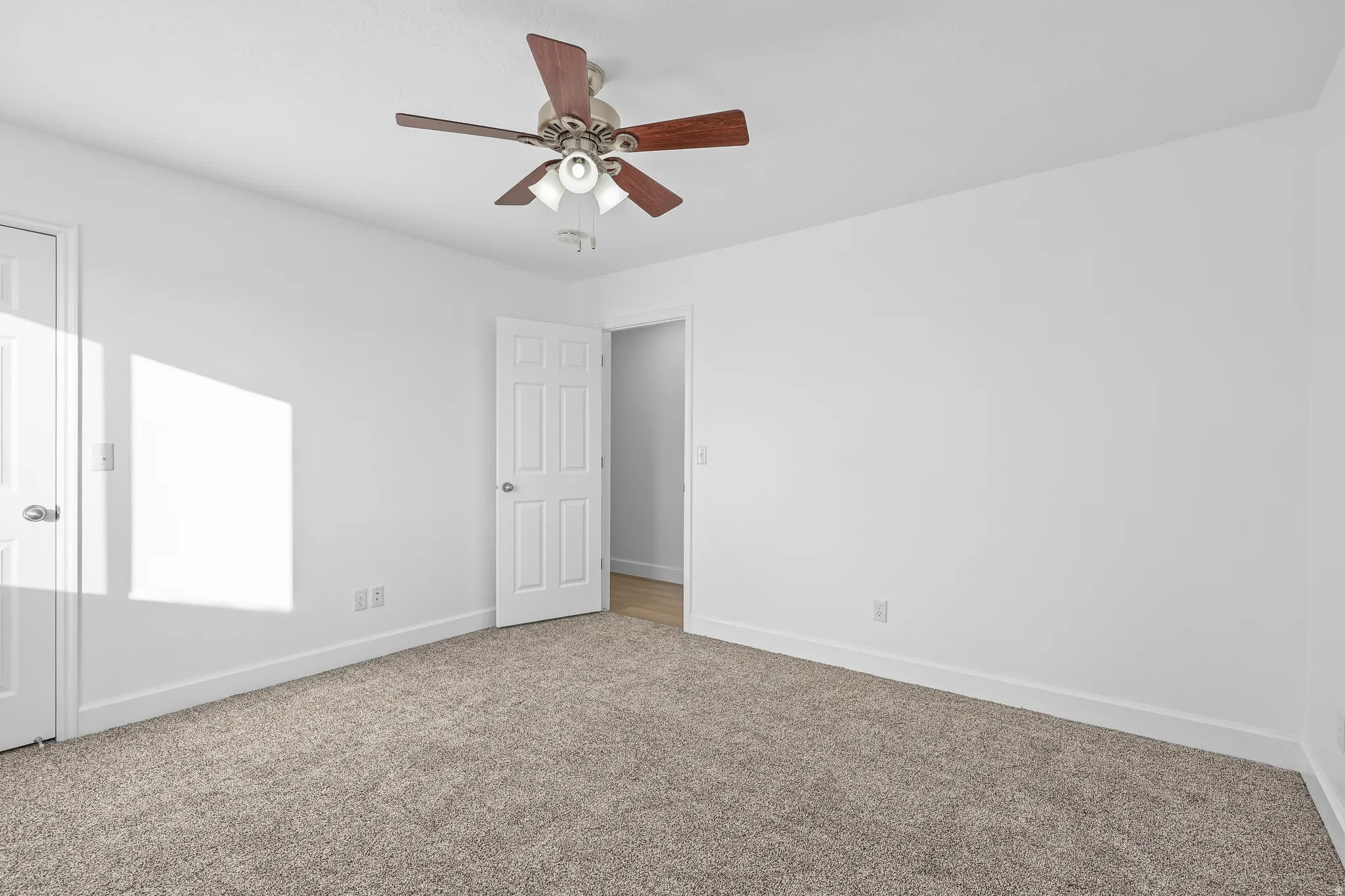 NEWLY carpeted spare room