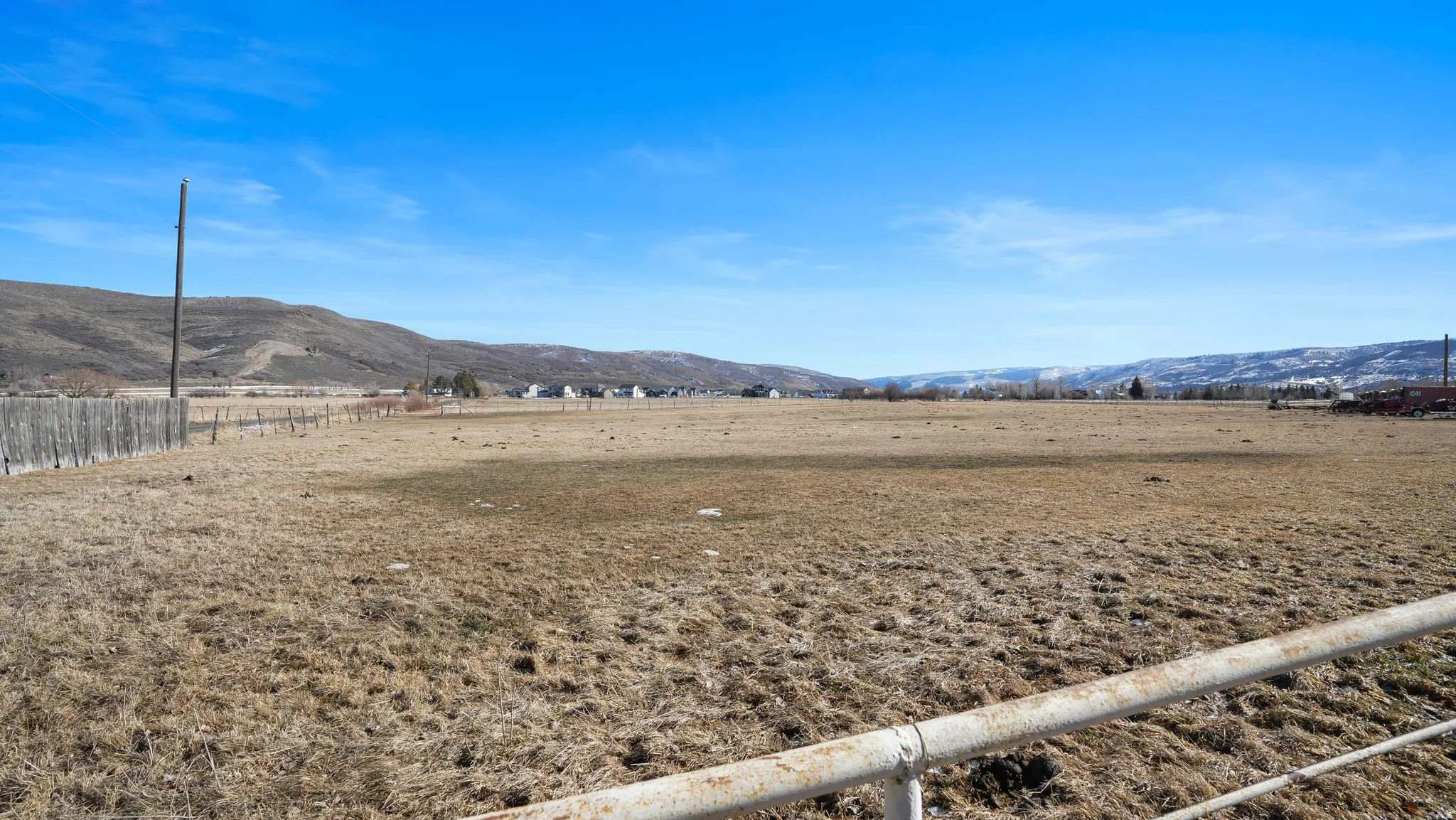 Mountain view with rural landscape