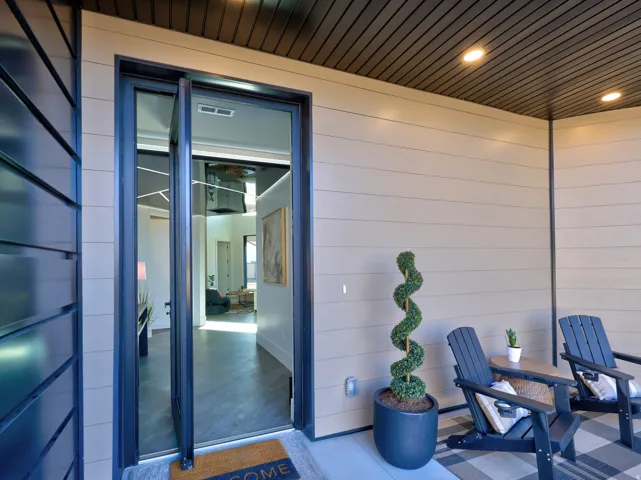 Doorway to property