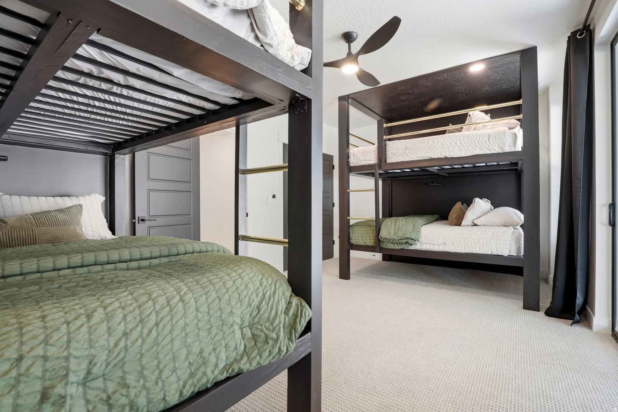 Custom built queen bunk beds