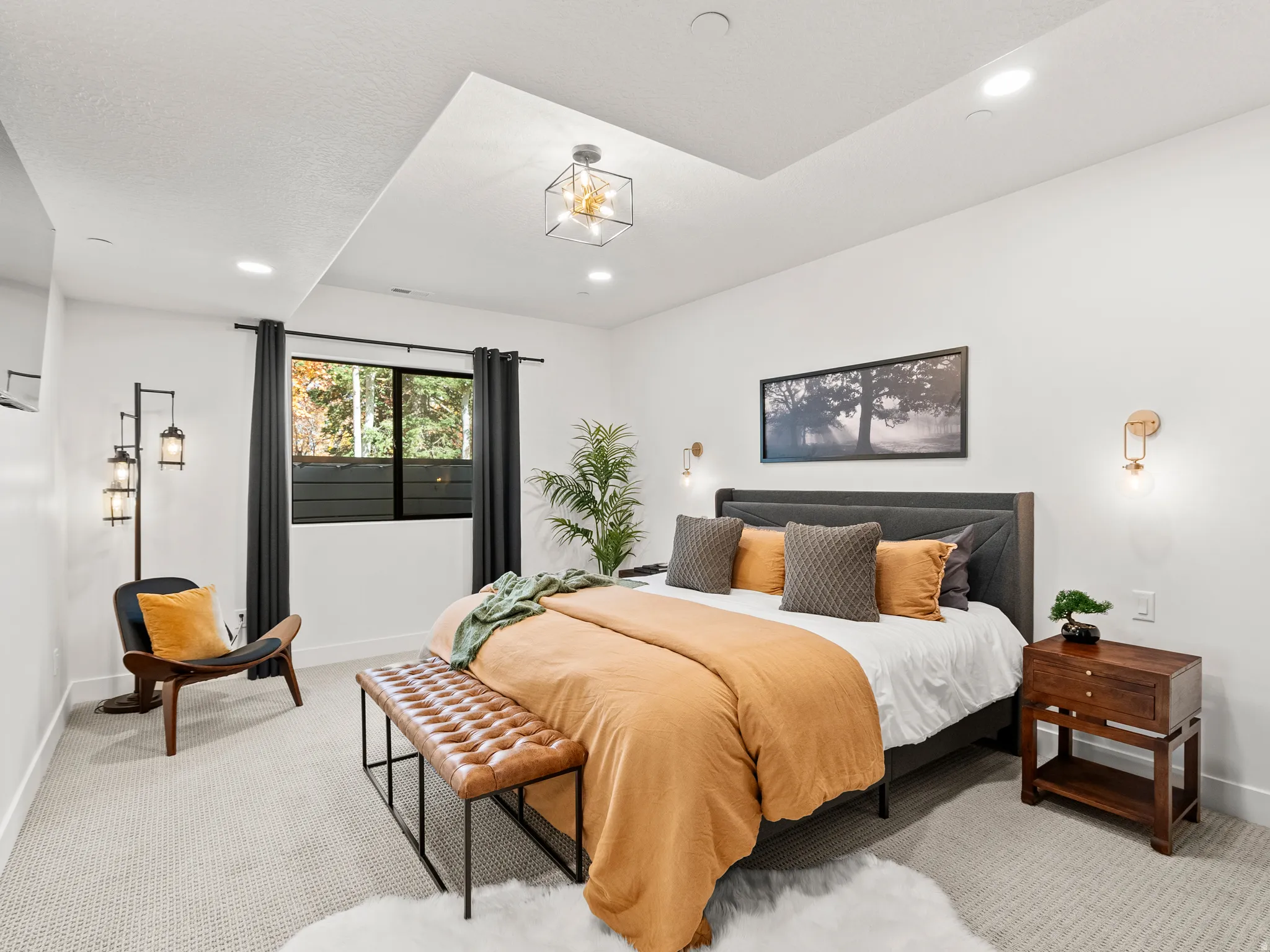 basement bedroom