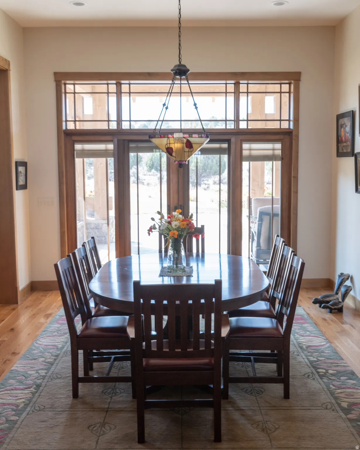 Dining area featuring light wood-style flooring and plenty of natural light