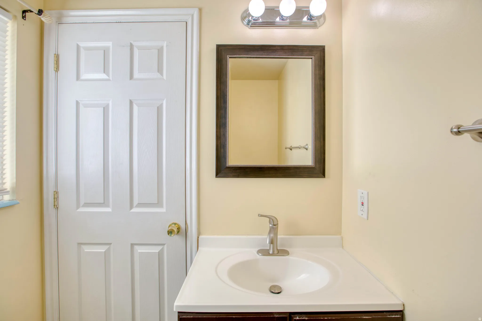 Bathroom featuring vanity
