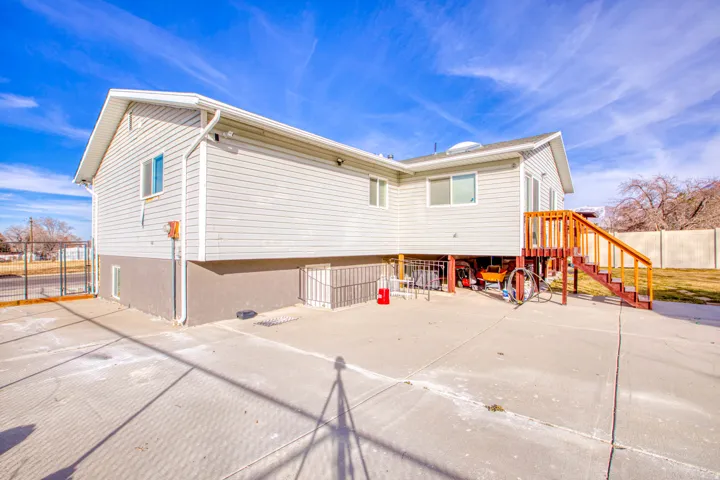 Rear view of property