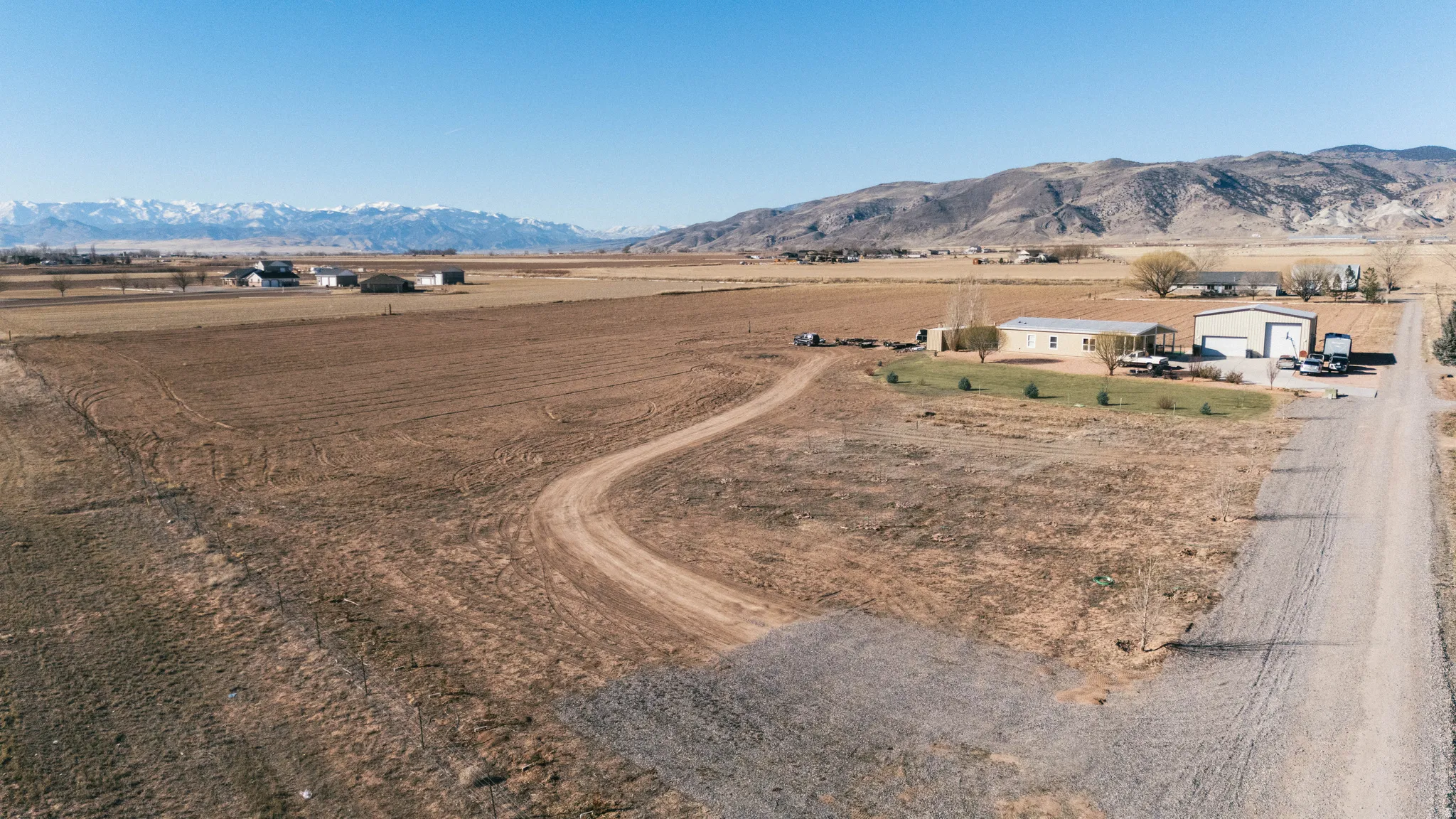 View of street featuring a view of rural / pastoral area and a mountain view