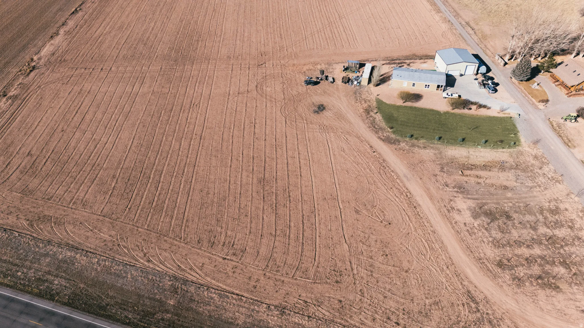 View of rural area with extensive farmland