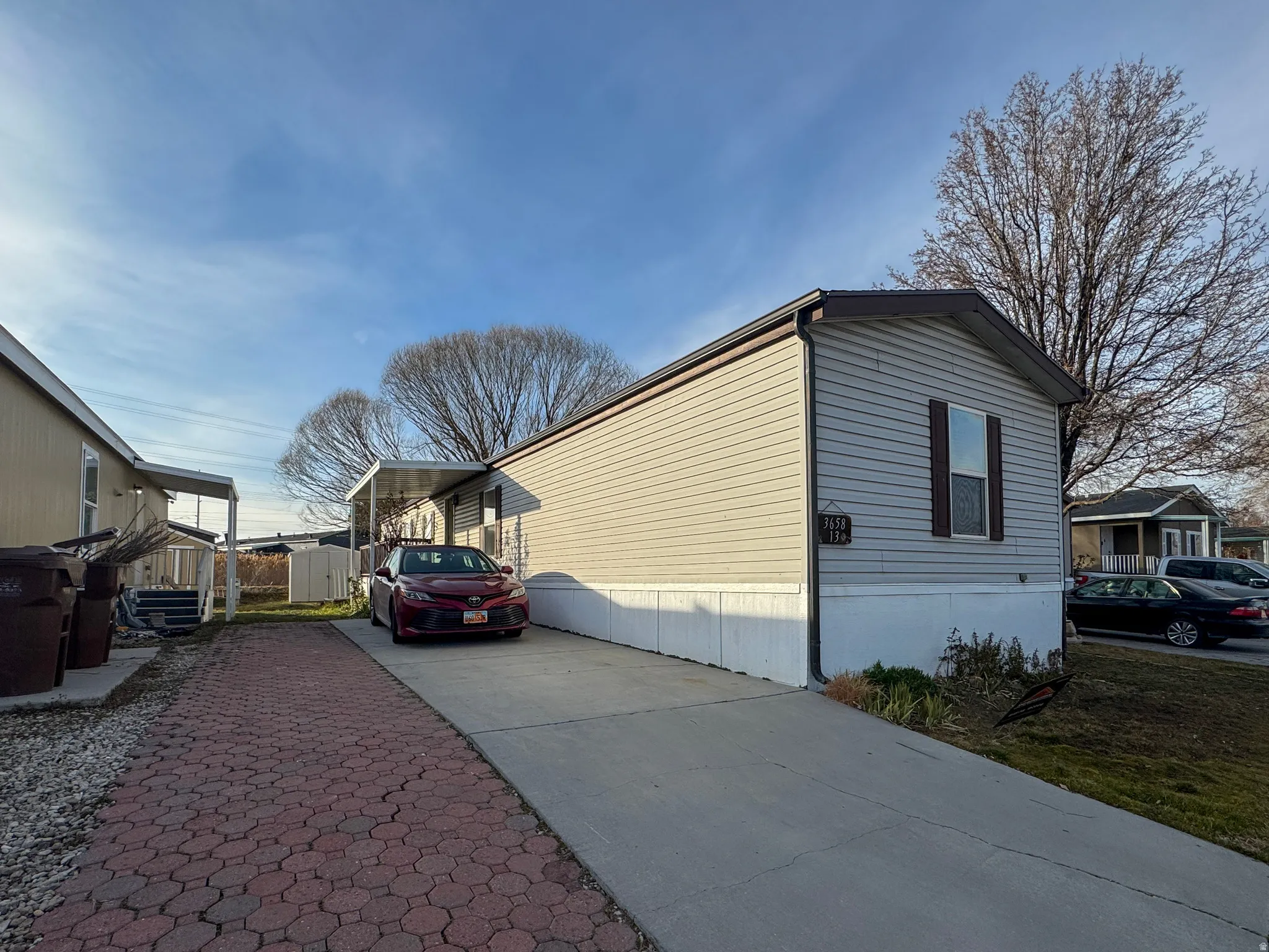 View of home's exterior with driveway