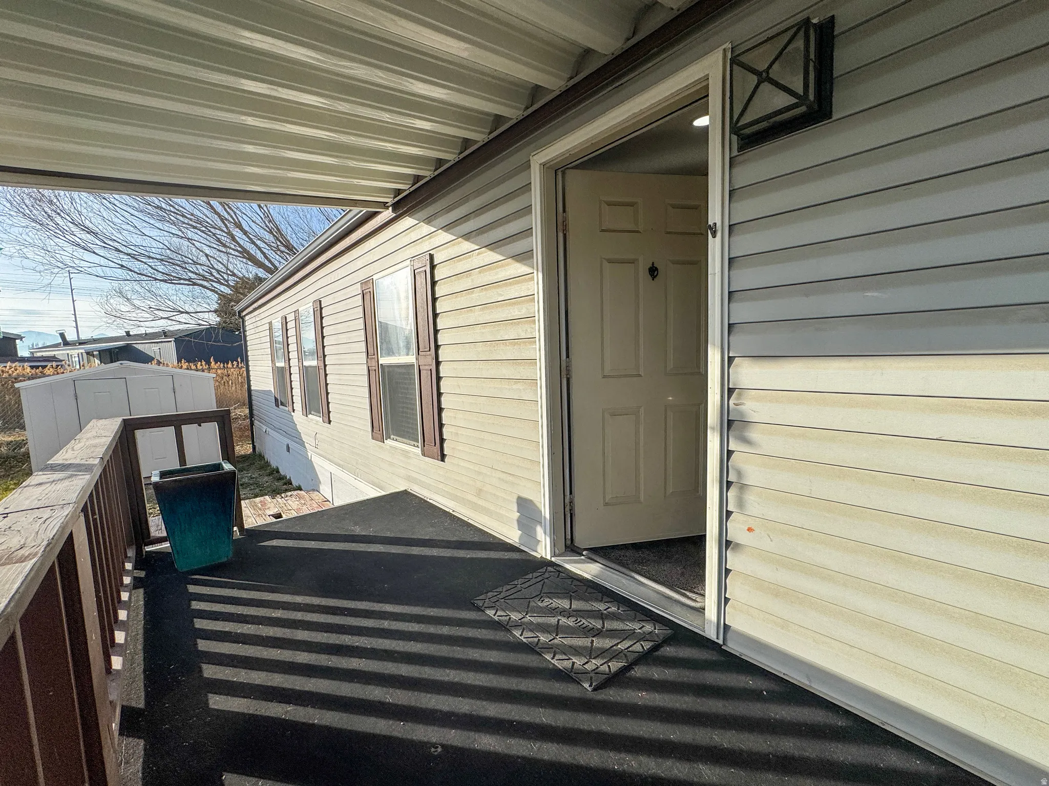 Doorway to property