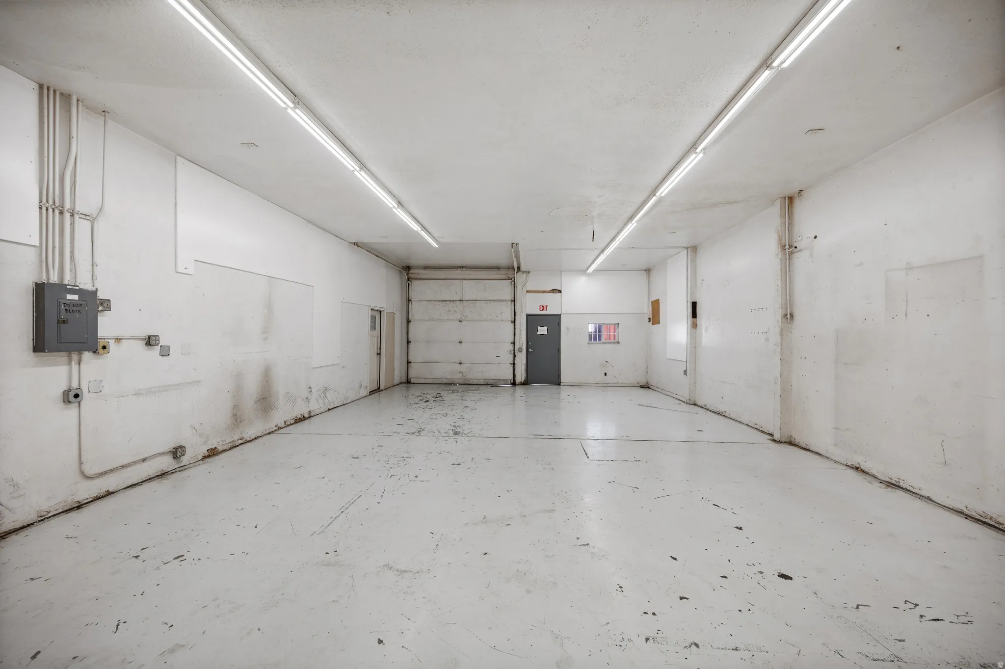 Garage with electric panel