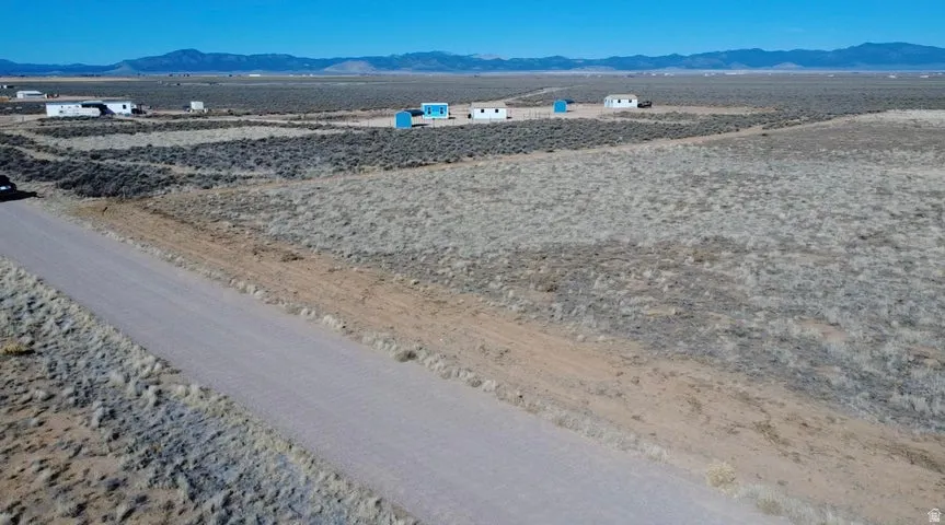 View of mountain background featuring a desert landscape