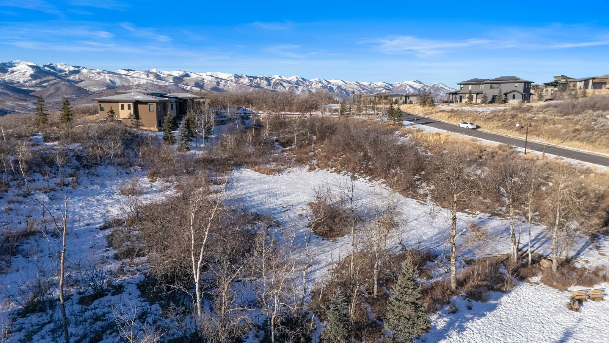 View of mountain backdrop