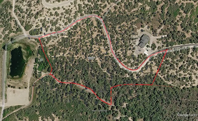 Aerial overview of property's location