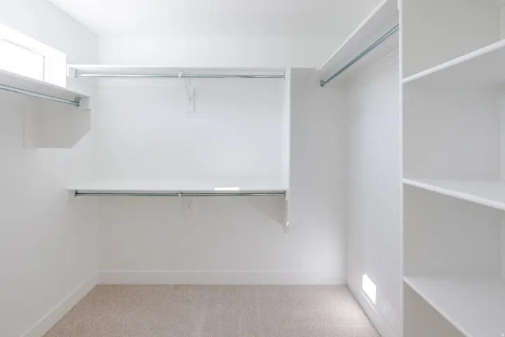 Integrated shelving and hanging rods