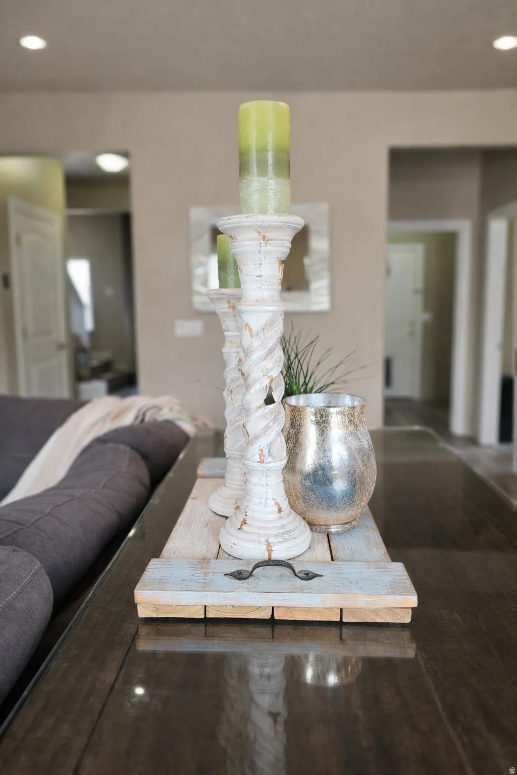 Detailed view of recessed lighting