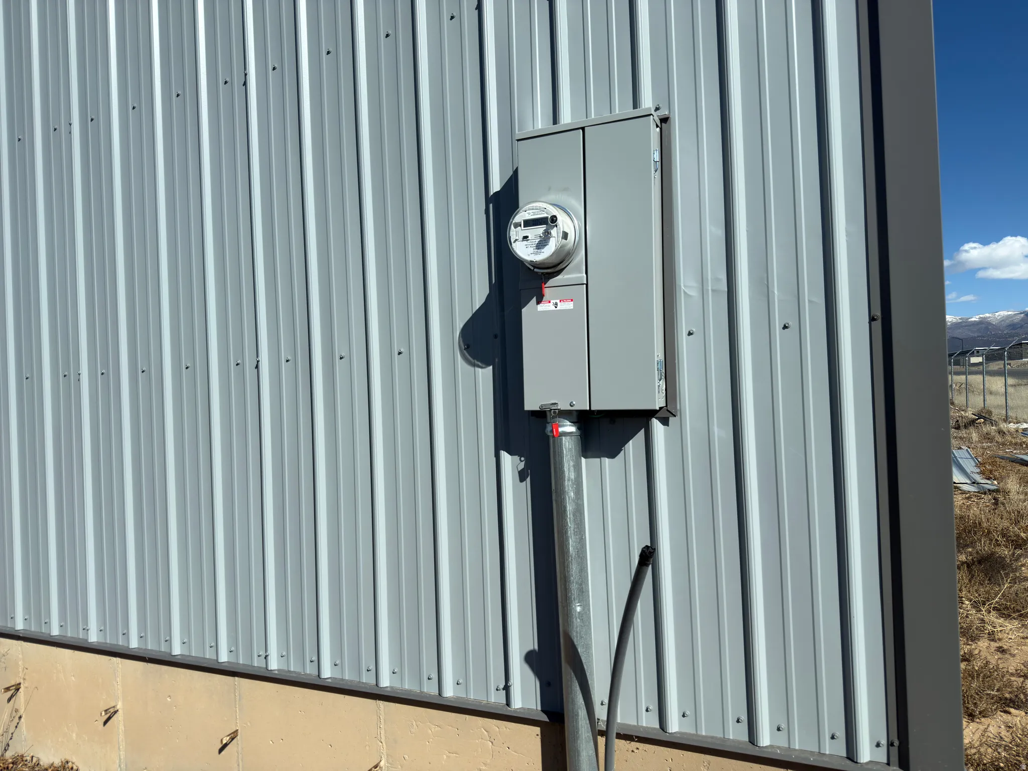 Exterior view of electric meter