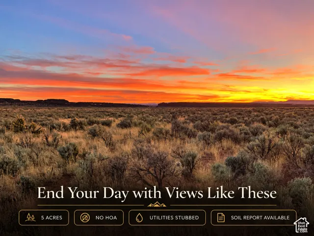 Five-acre parcel featuring natural desert terrain and expansive horizon scenery