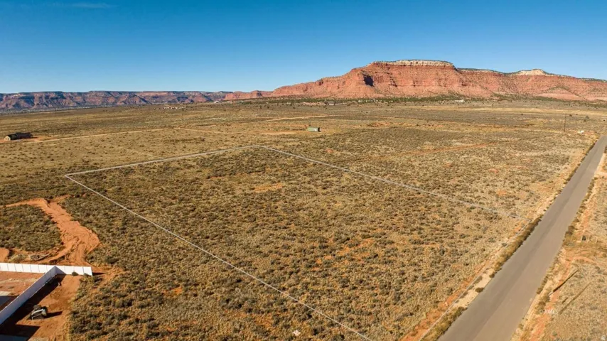 View of mountain background with rural landscape and a desert landscape