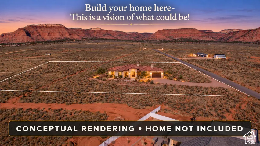 AI Generated home on the parcel. 2 homes are allowed. Expansive desert acreage featuring natural terrain and prominent mountain range backdrop