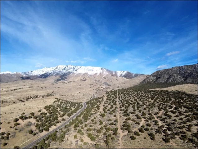 View of mountain background featuring a desert landscape