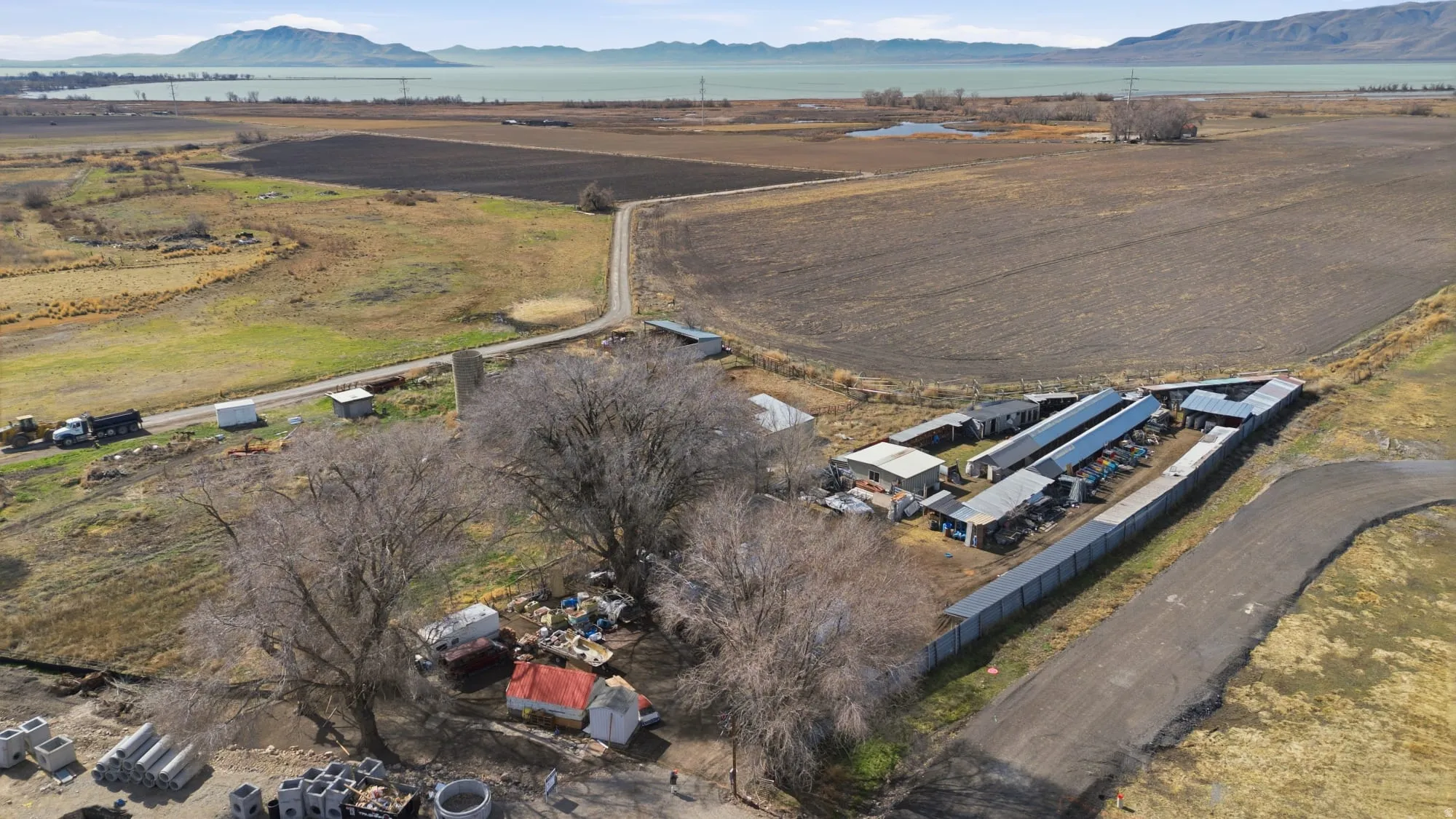 View of rural area with mountains
