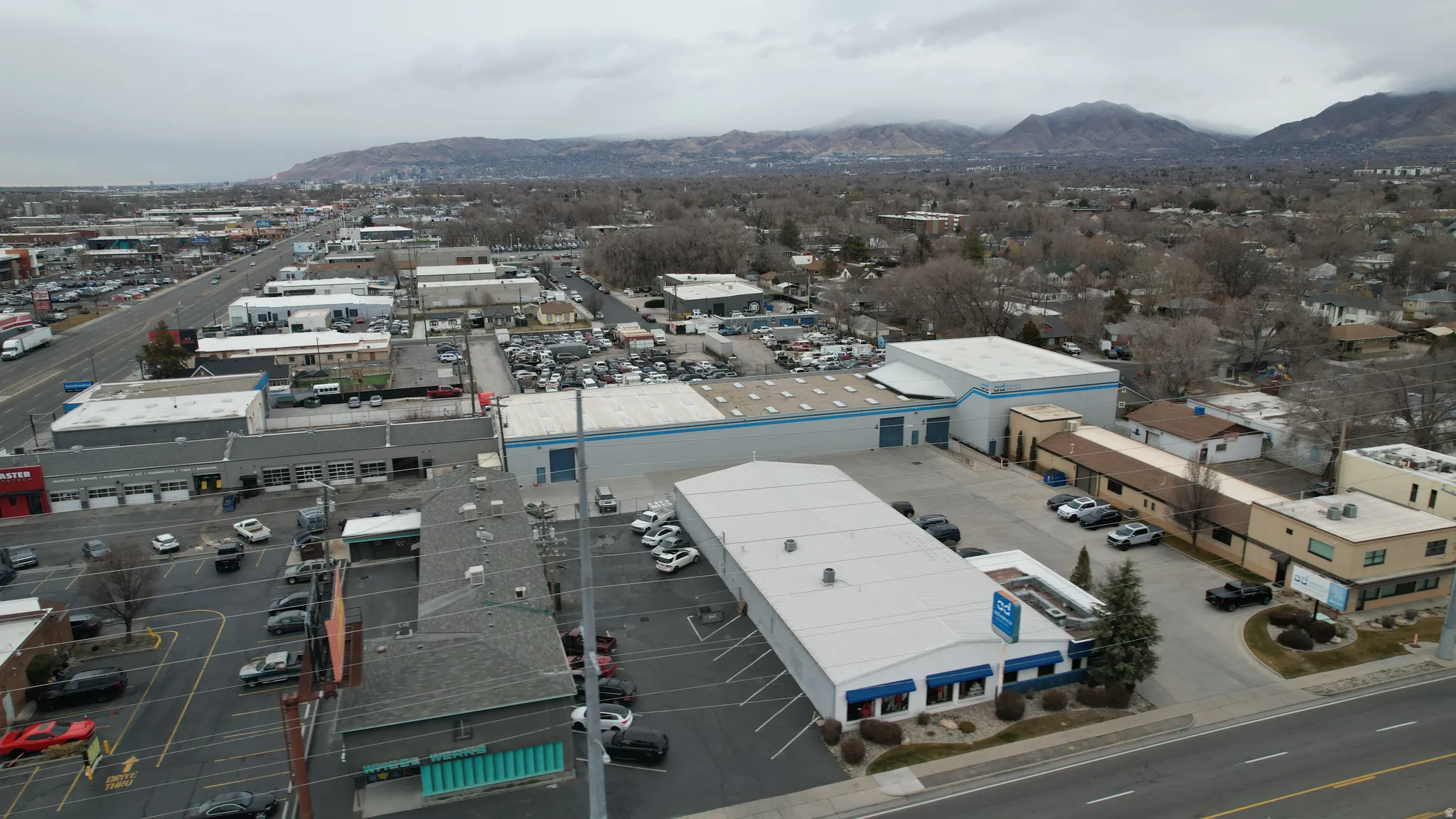 Drone / aerial view of mountains