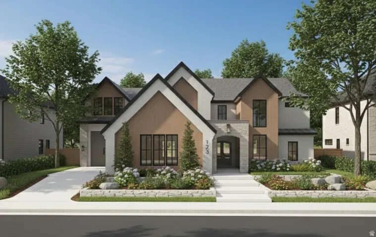 View of front of house featuring a standing seam roof and stone siding