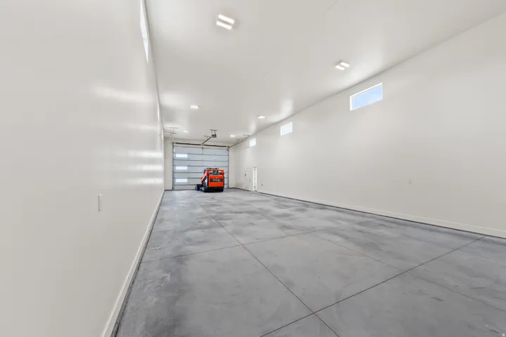 Garage with baseboards