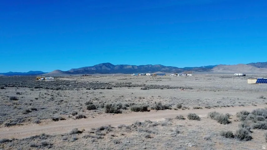 View of mountain background featuring a desert landscape