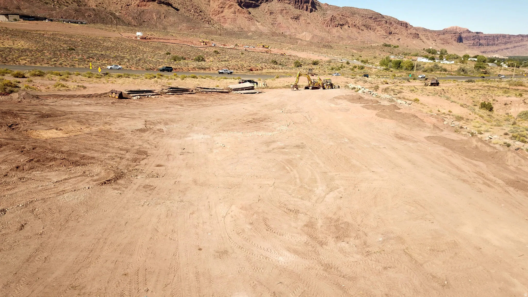 Drone / aerial view of mountains