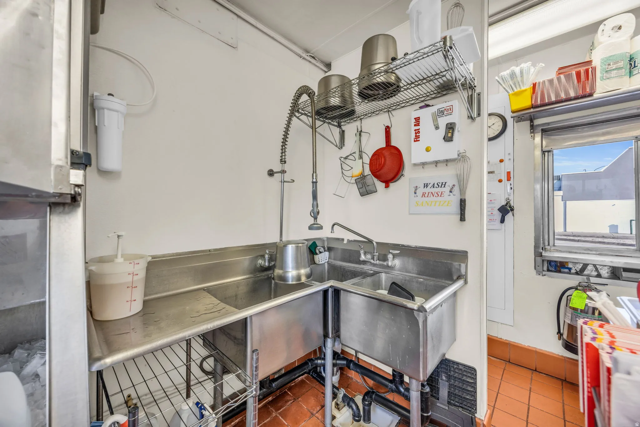 Kitchen featuring a sink