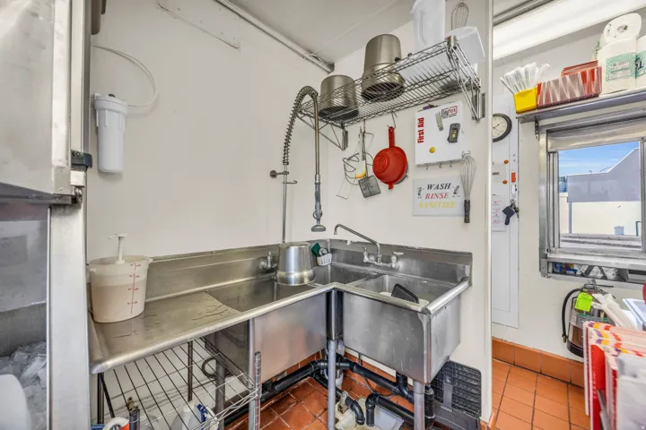 Kitchen featuring a sink