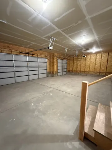 Spacious third car garage