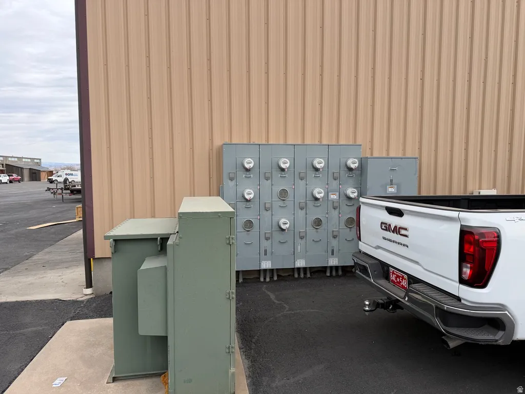 Meter bases located on west end of building.  Potential for 12 units.