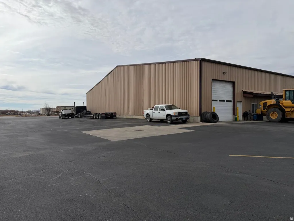 View of back of parking east end looking to the south.