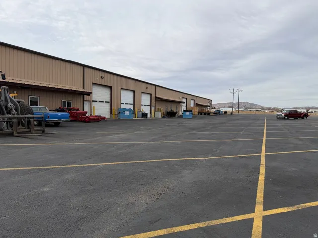 View of back of building parking