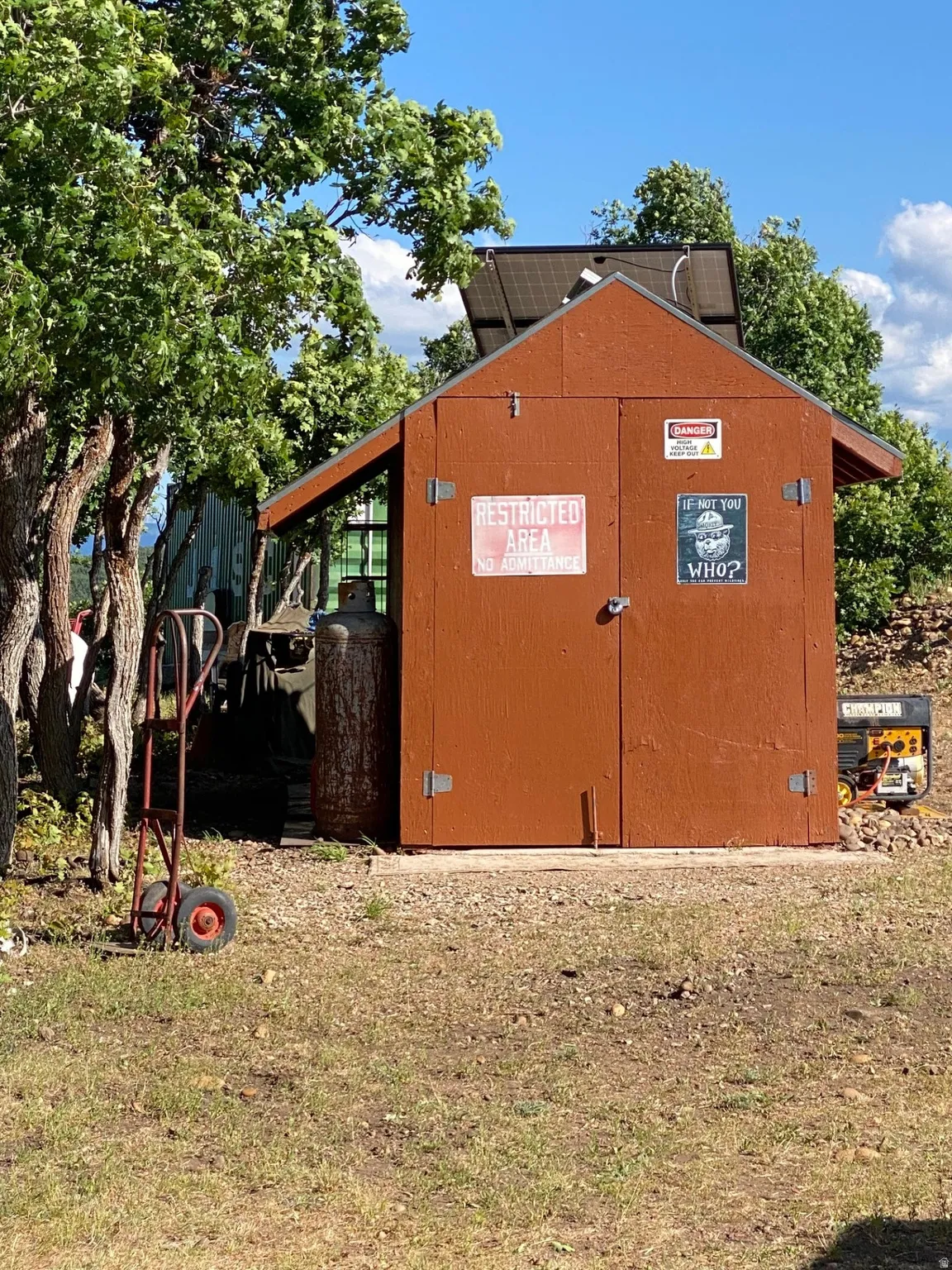 View of outdoor structure