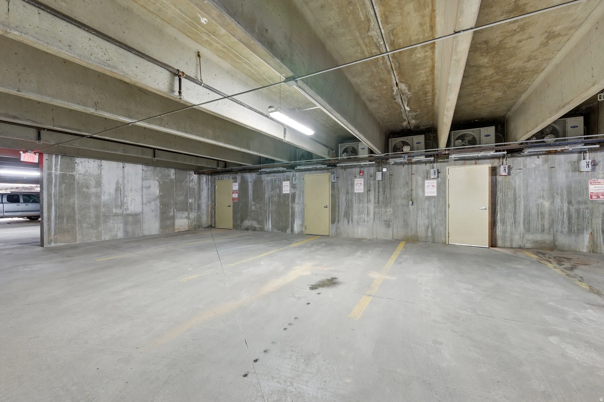 View of parking garage