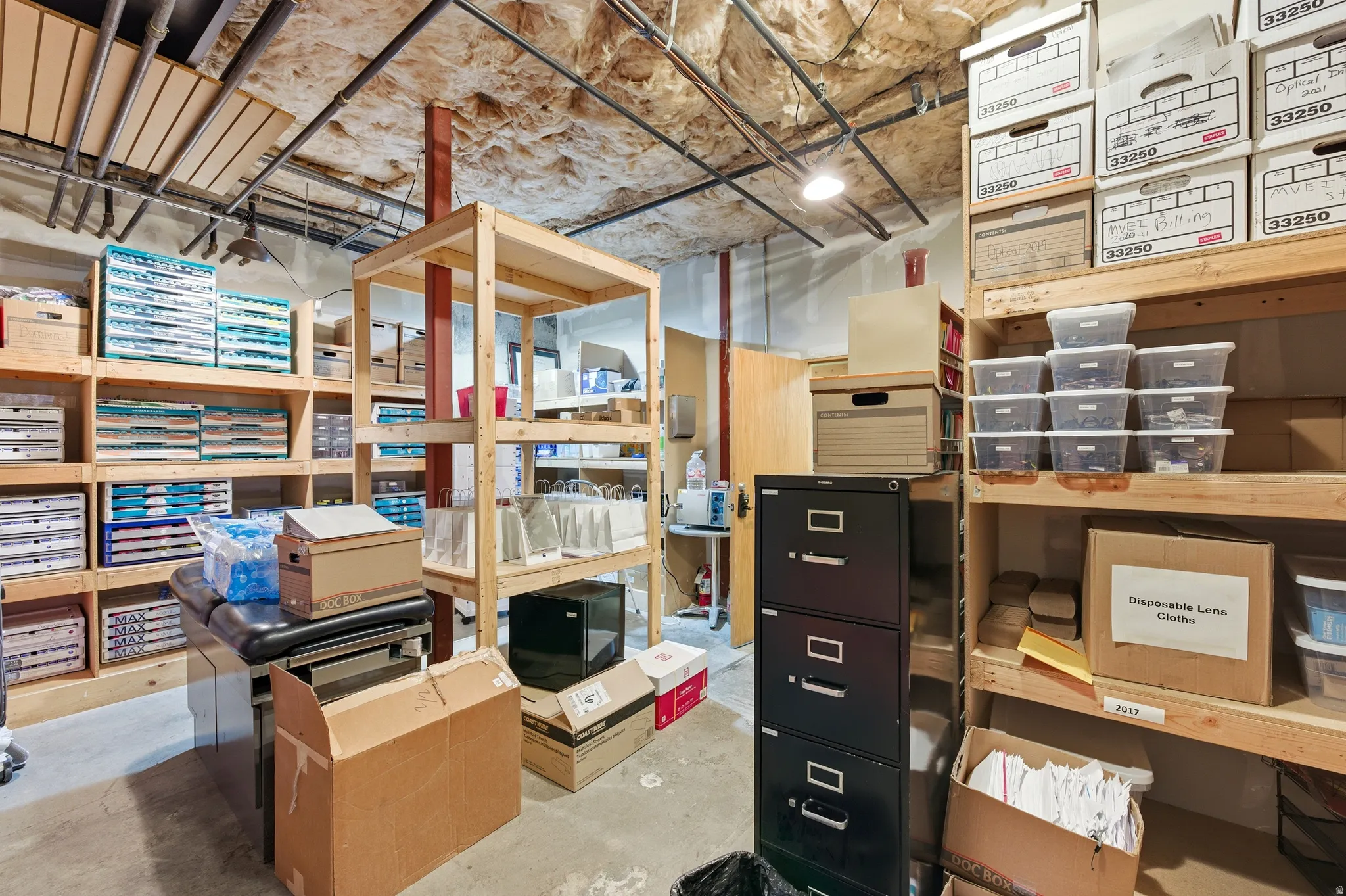 View of storage room